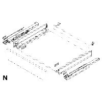 blum LEGRABOX pure set N silk white 40kg