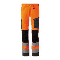 Warnschutz-Bundhose orange / grau