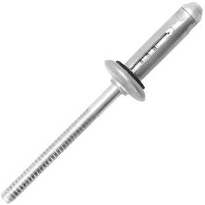 Pop rivets with large contact surface