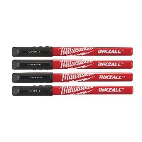 INKZALL Finom hegyű fekete tollak - 4db