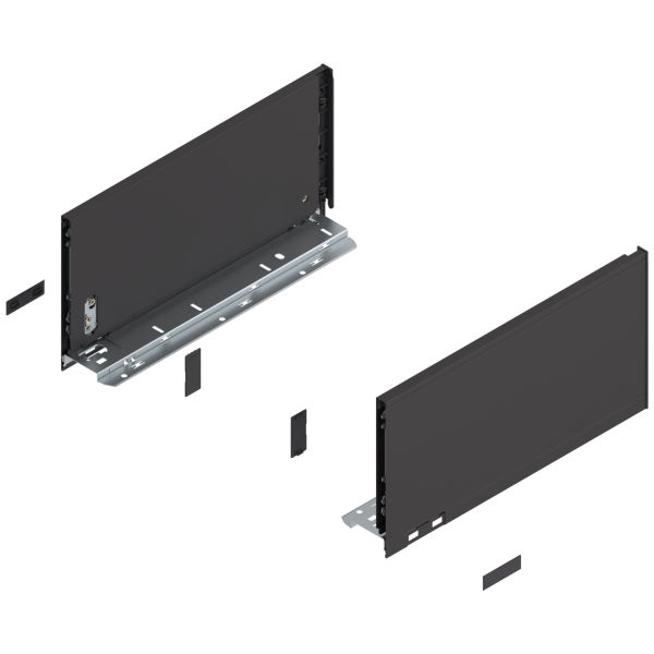 blum Zarge LBX pure C terraschwarz li/re 350mm 770C3502S