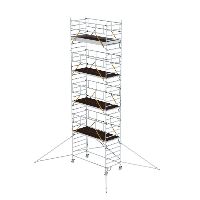 Gördülő állvány SG 1,35 x 3,0 m kinyúló résszel és dupla platformmal Platform magassága 8,39 m