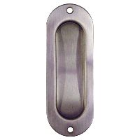 NICKAL Muschelgriff gerundet Edelstahl matt 40x115x9mm