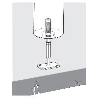 SST Pieds de potaux tôle CPS40 acier znf R450
