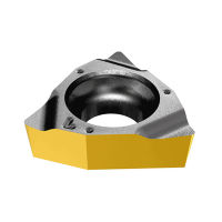 WBGT 060102L IC908 Positive Trigon-Wendeschneidplatte mit 5° Freiwinkel und geschliffenem Spanformer zum Schlichten