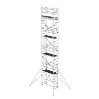 Csuklós állványzat0,75 x 1,80 m stabilizátorral Platformmagasság 7,80 m