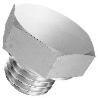 Screw plugs hexagon with collar fine thread cylindrical short screw-in spigot DIN 7604A-stainless A4