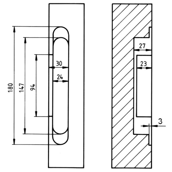 KAULS Sous-construction VX B1954 arête/angle arrondis