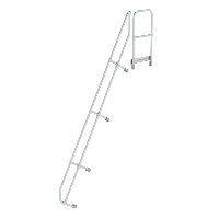 Schody s plošinou 60° druhé zábradlí 13 Schody se sklonem 60°