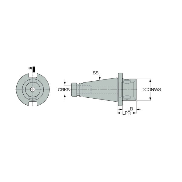 ISO 50-MB50 ITS-BORE, système modulaire : Attachements ISO 297.