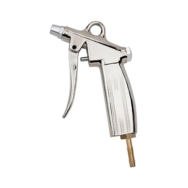Blæsepistol, dæmperdyse, trykstøbt aluminium, forniklet, dyse LW 6