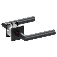 Qolibri smartbloc® 1106 hidden hero rosaces carrée Black satin