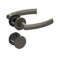 Qolibri Pullbloc® ultra Drückergarnitur 1003 Rundrosetten Titan satin