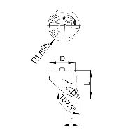 Vyměnitelná řezací hlava Ø 20 – SDQCL – DC..11 T3..vlevo / f=13 / 107,5°