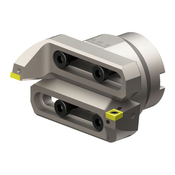 Zweischneiderbrückenwerkzeug System Ø 78/D32 inklusive Wendeplattenhalter - Ø 139.5 - 220.10.4 mm versetzt