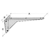 HEBGO bracket FS load capacity 250kg hot-dip galvanized steel