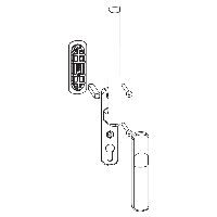 maco HS 12 Griffgarnitur mit Abdeckblende und Muschelgriff