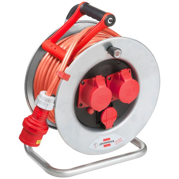 Enrouleur de câble tôle d'acier 250/400V IP 55