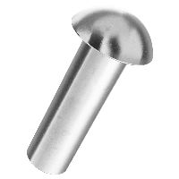 Rivetto a testa mezzo tonda DIN 660 (DIN124)-inossidabile A2
