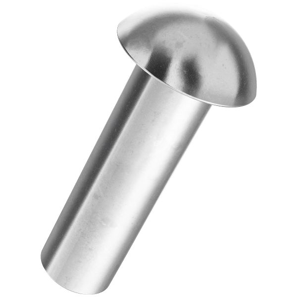 Rivetto a testa mezzo tonda DIN 660 (DIN124)-inossidabile A2