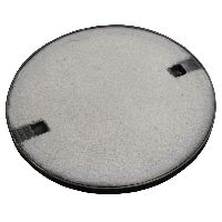 Cast concrete manhole cover