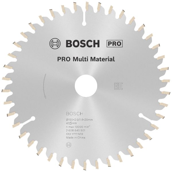 PRO Multi Material Circular Saw Blade, 150 x 2 x 20 mm