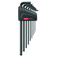 Set de chei unghiulare hexagonale fosfatate, Număr de şurubelniţe: 9