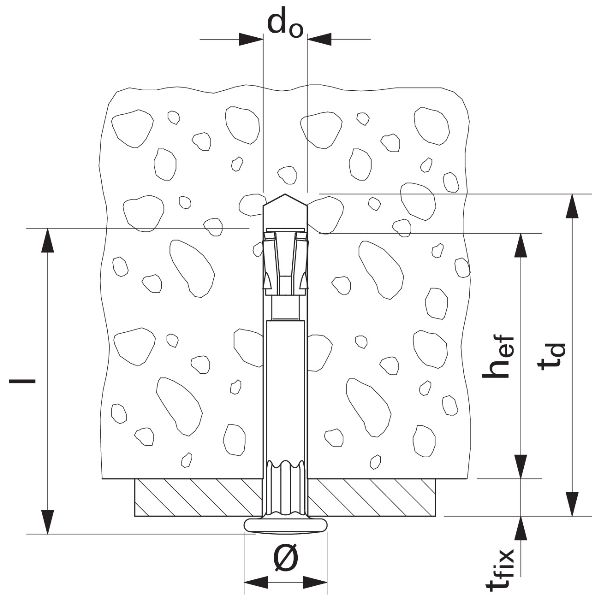 fischer Nagelanker m.Nagelkopf rostfrei FNA II 6x30/5-A4