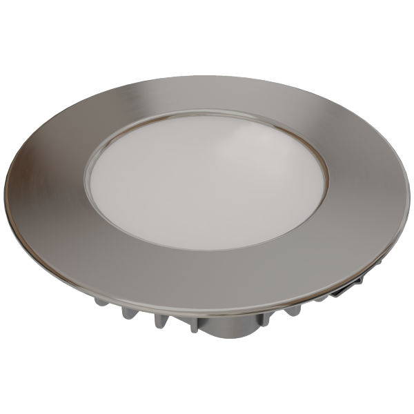 LED-Einbauleuchte Shot 68 L-HP Kontakt 2900 K Edelstahl-Optik