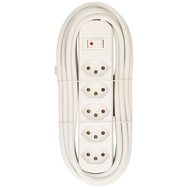 multiprise Basic Line, 5x Typ 13, blanc