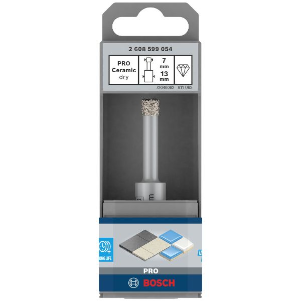 BOSCH PRO Foret Céramique, 7x33x13 mm