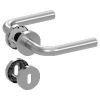 scoop Slidebloc light Drückergarnitur 1100 L-Form mit Rosetten