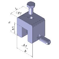 S-5 S-Mini Clips de fixation aluminium 38x38x14x30