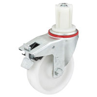 müba Pied à roulette galvanisé