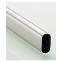 Hettich Schrankrohr oval vernickelt matt