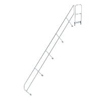 Schody s plošinou 45° druhé zábradlí 17 Schody