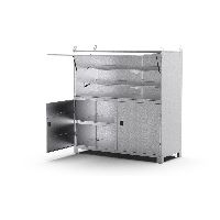 ALBA Planhaus CommandPoint mit Werkzeugschrank