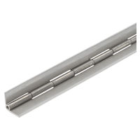 Bar hinge stainless steel unperforated 2m