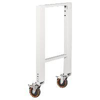 Secção dos pés com rodas giratórios