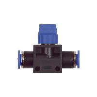 Válvula de 3/2 vías «Serie azul», conexión enchufable, Ø exterior de manguera 8