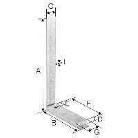 SST Ancrages et équerres avec cale longue zingué au feu HD