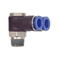 Y-kotni vtični priključek »modra serija«, vrtljiv, R 1/8 zunanji Ø 6 mm