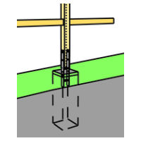 Pali di ancoraggio in acciaio SST, PPH / PPHB zincato a caldo