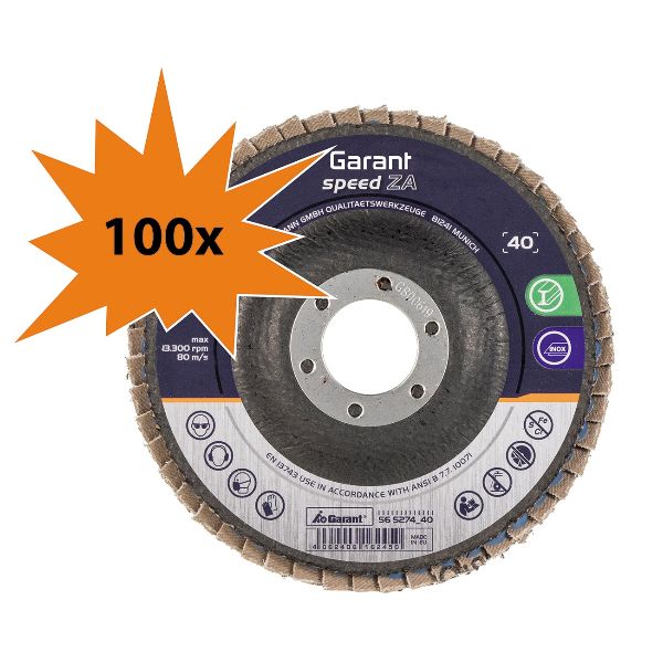 Disco abrasivo lamellare speed ZA piatto (formato convenienza)