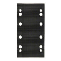 Placă de șlefuit 185 x 93 mm, pentru GSS 23 AE, cu dispozitiv de fixare cu cârlig și buclă