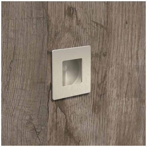 Hettich Poignée d'insertion Apolda Acier inoxydable brossé