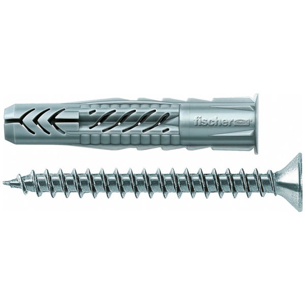 fischer Universaldübel mit Rand und Schraube UX RS