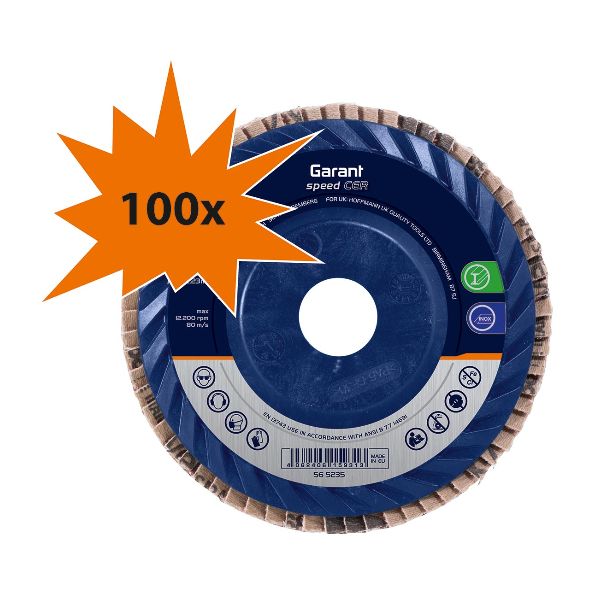 Voordeelsverpakking lamellenslijpschijf speed CER plat