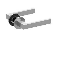 Qolibri Pullbloc® ultra Drückerpaar 1040 Rundrosetten Edelstahl matt