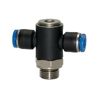 T-vijak »Modra serija«, vrtljiv, G 1/4 zunanji, Ø 8 mm
